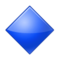 Large Blue Diamond emoji on Samsung